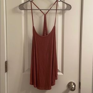 american eagle red tank